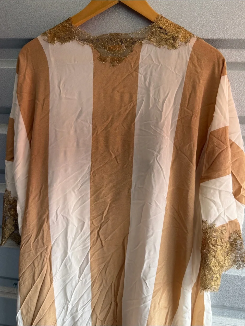 Rosamosario silk slip dress and robe